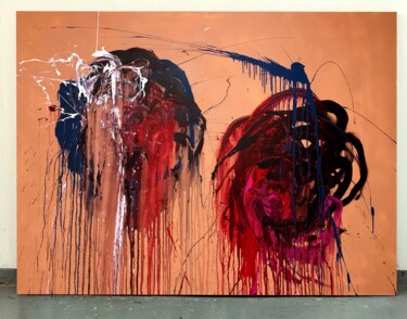 Pittura intitolato "Flower 15" da Rosi Roys, Opera d'arte originale, Acrilico