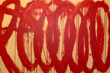 Картина под названием "Red lines 5" - Rosi Roys, Подлинное произведение искусства, Акрил