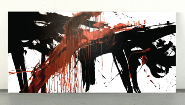 Peinture intitulée "Black 159x" par Rosi Roys, Œuvre d'art originale, Acrylique