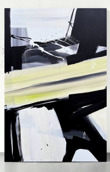Peinture intitulée "Black 163c" par Rosi Roys, Œuvre d'art originale, Acrylique