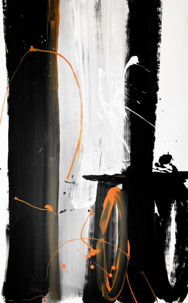 Pintura intitulada "Mini black 7" por Rosi Roys, Obras de arte originais, Acrílico