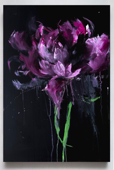"Pink flower 21" başlıklı Tablo Rosi Roys tarafından, Orijinal sanat, Akrilik