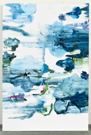Pittura intitolato "Blurred flower 4" da Rosi Roys, Opera d'arte originale, Acrilico