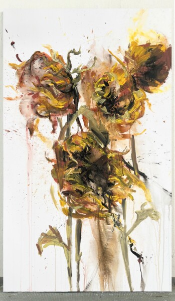 Peinture intitulée "Sunflower 8" par Rosi Roys, Œuvre d'art originale, Acrylique