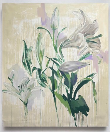 Schilderij getiteld "Lily" door Rosi Roys, Origineel Kunstwerk, Acryl