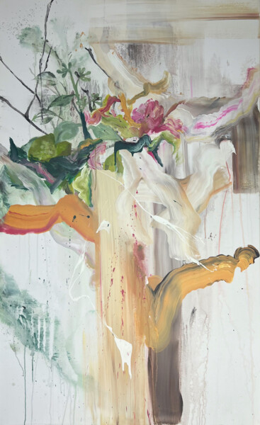 Pintura intitulada "M flower" por Rosi Roys, Obras de arte originais, Acrílico