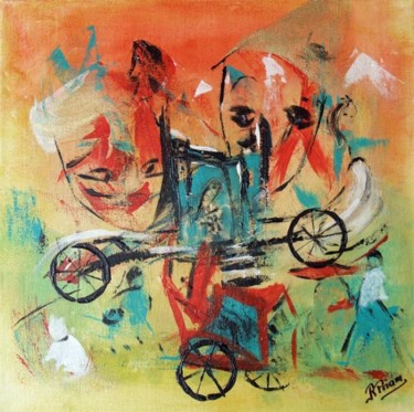 Malerei mit dem Titel "Carnaval" von Rosiane Priam, Original-Kunstwerk