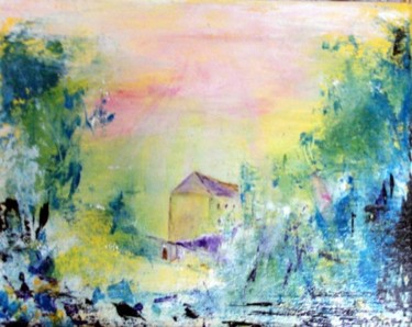 Peinture intitulée "Demain dès l'aube" par Rosiane Priam, Œuvre d'art originale