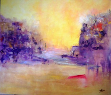 Painting titled "Cassis" by Rosiane Priam, Original Artwork