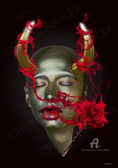 Цифровое искусство под названием "'Smell of Love'" - Rosita Allinckx, Подлинное произведение искусства, Фотомонтаж