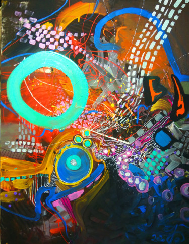 Malerei mit dem Titel "universe" von Igor Gor, Original-Kunstwerk, Acryl