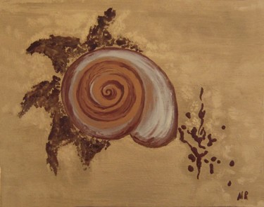 Pittura intitolato "Nella sabbia" da Anthea, Opera d'arte originale