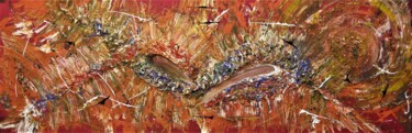 Pittura intitolato "Rondini" da Rossano Artioli, Opera d'arte originale, Acrilico