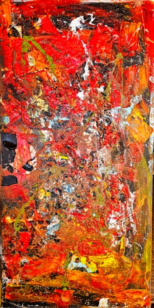 Painting titled "Inferno" by Rossano Artioli, Original Artwork, Acrylic