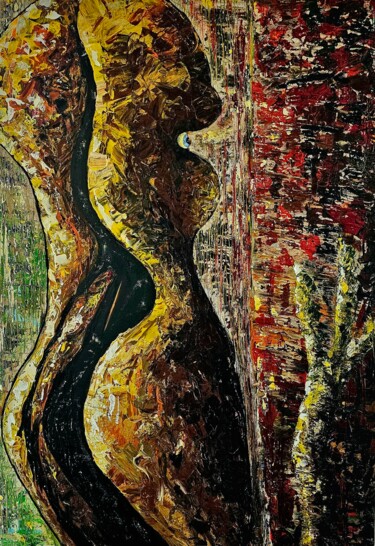 Pittura intitolato "Strange body" da Rossano Artioli, Opera d'arte originale, Acrilico