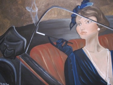 Painting titled "Wanderer del '35" by Rossella Russo, Original Artwork