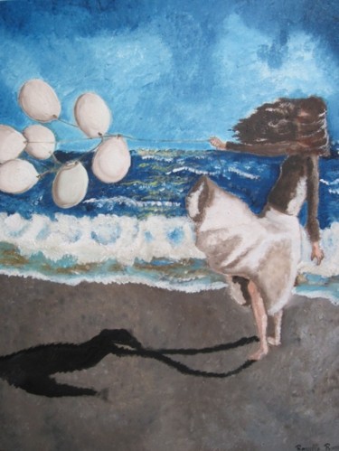 Pittura intitolato "Sabato pomeriggio" da Rossella Russo, Opera d'arte originale