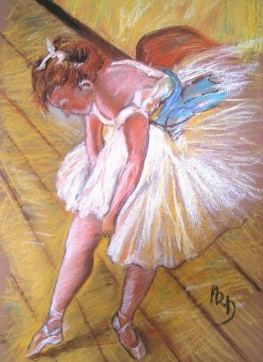 Peinture intitulée "Une danseuse d'aprè…" par Michèle Rossetto, Œuvre d'art originale