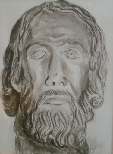 Peinture intitulée "Jésus" par Michèle Rossetto, Œuvre d'art originale