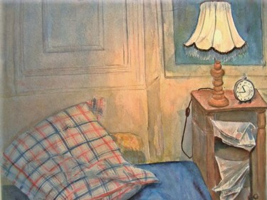 Peinture intitulée "Le chevet" par Michèle Rossetto, Œuvre d'art originale