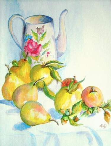 Peinture intitulée "La cafetière" par Michèle Rossetto, Œuvre d'art originale