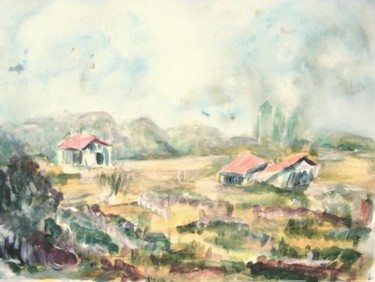 Painting titled "Marais d'Oléron" by Michèle Rossetto, Original Artwork
