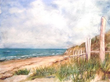 Peinture intitulée "A l'île de Ré" par Michèle Rossetto, Œuvre d'art originale