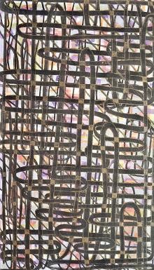 Painting titled "Labyrinthe" by Michèle Rossetto, Original Artwork