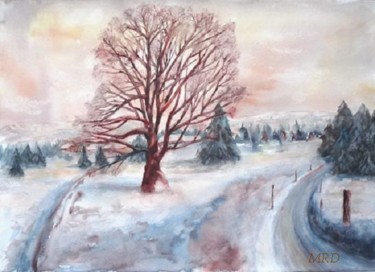Peinture intitulée "Un arbre pour Anna" par Michèle Rossetto, Œuvre d'art originale