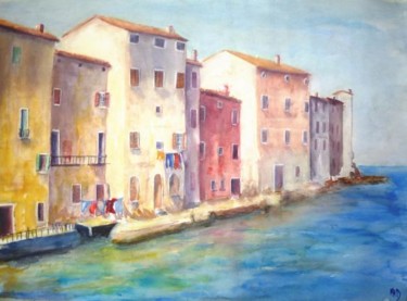 Painting titled "Rojnic" by Michèle Rossetto, Original Artwork