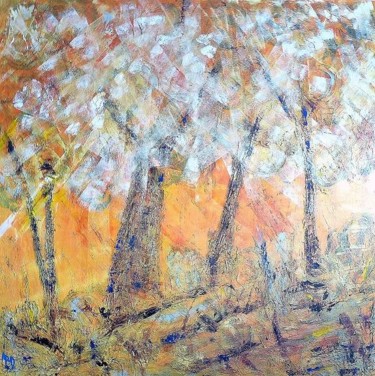 Peinture intitulée "Carré d'arbre 2" par Michèle Rossetto, Œuvre d'art originale