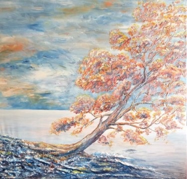 Painting titled "Carré d'arbre 3" by Michèle Rossetto, Original Artwork