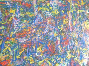 Painting titled "Délire aux Lukas" by Michèle Rossetto, Original Artwork