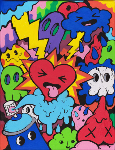 "Lovestruck #artists…" başlıklı Tablo Ross Hendrick tarafından, Orijinal sanat, Işaretleyici