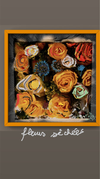 Artes digitais intitulada "Fleur" por Rossi Roberto, Obras de arte originais, Pintura digital