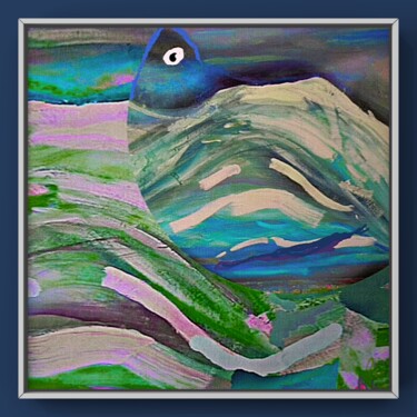 Digital Arts titled "Oiseau1" by Rossi Roberto, Original Artwork, Acrylic