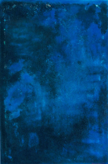 Peinture intitulée "In blu" par Marina Baciocchi, Œuvre d'art originale, Pigments