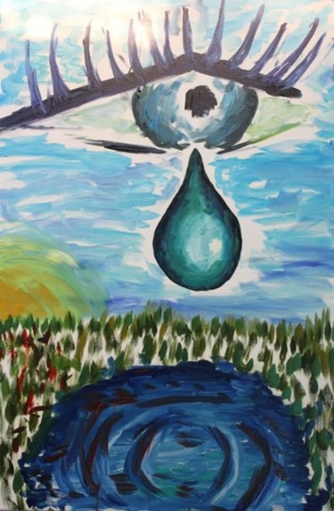 Картина под названием "Tears of God" - Rostotskiy, Подлинное произведение искусства