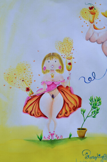 绘画 标题为“La corne de l'abond…” 由Rosyline, 原创艺术品, 水彩