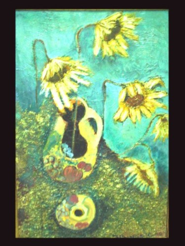 Pittura intitolato "sunflowers marine -…" da Jbarsciglié, Opera d'arte originale