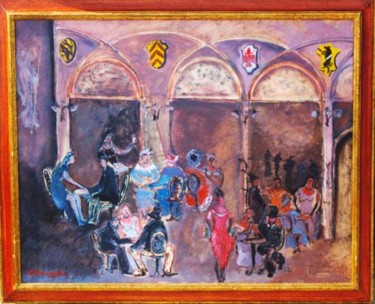 Pittura intitolato "liberty valdarnese" da Jbarsciglié, Opera d'arte originale, Olio