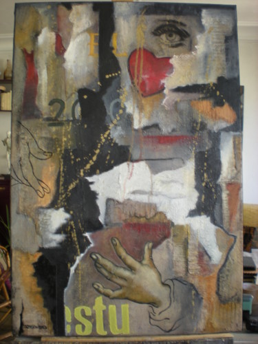 Peinture intitulée "Mur-mures" par Daniele Bernades, Œuvre d'art originale