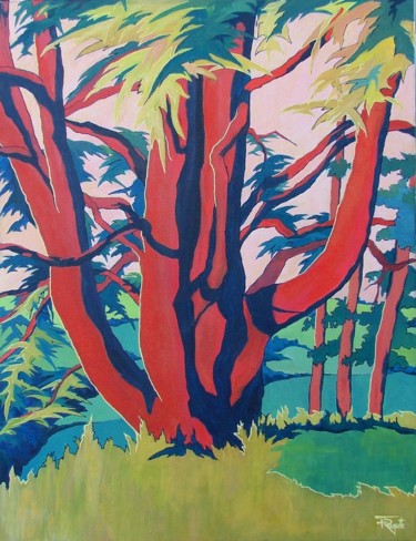 제목이 "Audace"인 미술작품 Frédérique Rouquette로, 원작, 아크릴 나무 들것 프레임에 장착됨