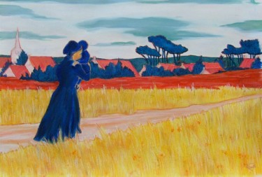 Mère Peinture intitulée "Mère" par Frédérique Rouquette, Œuvre d'art originale, Acrylique Monté sur Carton