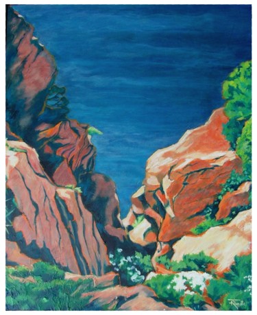 Peinture intitulée "Passage" par Frédérique Rouquette, Œuvre d'art originale, Acrylique Monté sur Châssis en bois