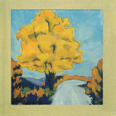 Veilleur III Peinture intitulée "Veilleur III" par Frédérique Rouquette, Œuvre d'art originale, Acrylique Monté sur Panneau de bois
