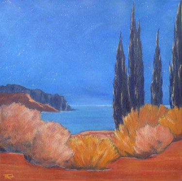 제목이 "Echo"인 미술작품 Frédérique Rouquette로, 원작, 아크릴 나무 들것 프레임에 장착됨