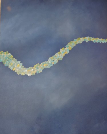 Painting titled "Recherches ADN N° 2" by Jean Daniel Rousseau, Original Artwork, Acrylic