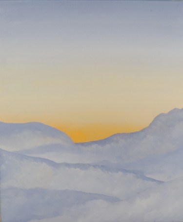 Peinture intitulée "Soleil levant, Orie…" par Jean Daniel Rousseau, Œuvre d'art originale, Acrylique