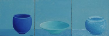 Painting titled "Juxtapositions vase…" by Jean Daniel Rousseau, Original Artwork, Acrylic